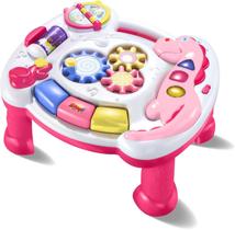 Mesinha de Atividades Rosa C/ Luz e Som ZP01041 - Zoop Toys Mesinha de Atividades Rosa C/ Luz e Som ZP01041 - Zoop Toys