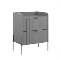 mesinha de cabeceira industrial com gaveta para cama quarto de casal mdf frente riscada design moderno moriah 45cm