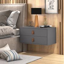 mesinha de canto de parede quarto casal unic 60cm com gavetas