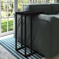 Mesinha de Canto Estilo Industrial Preta