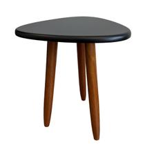 Mesinha de Canto Pé Palito Retrô Pequena 37cm com Pés de Madeira