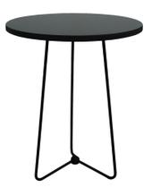 Mesinha de centro Sala Redonda Prime de Madeira preta Mesinha de centro Sala Redonda Prime de Madeira preta