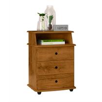 Mesinha Decorativa de Cabeceira Apoio Cama Multimovel Luxo Gavetas Nicho EJ Cores