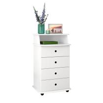 Mesinha Decorativa de Cabeceira Apoio Cama Multimovel Luxo II Gavetas Nicho EJ Cores Mesinha Decorativa de Cabeceira Apoio Cama Multimovel Luxo II Gavetas Nicho EJ Cores