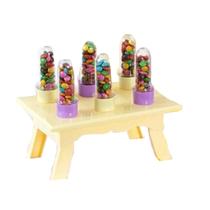 Mesinha decorativa mesa para doces mesa - decoração centro de mesa candy colors