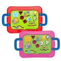 Mesinha Didática Charmosa MercoToys Educativa para Bebês e Crianças