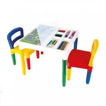 Mesinha Didatica Infantil com Cadeiras, Poliplac