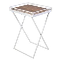 Mesinha Dobrável Para Canto Do Café Com Bandeja Branca