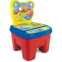Mesinha e Cadeira Infantil Dinossauro Design Temático GGB Plast