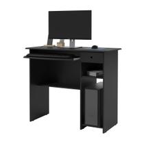 Mesinha Home Office Trabalho Estudo Computador Notebook 1 Gaveta Viena Preto - EJ