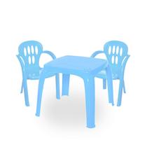 Mesinha Infantil Com 2 Cadeiras Alimentação Atividades Didática P/ Crianças
