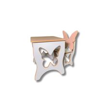 Mesinha infantil com 2 cadeiras borboleta rosa em mdf super resistente Mesinha infantil com 2 cadeiras borboleta rosa em mdf super resistente