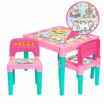 Mesinha Infantil Com 2 Cadeiras Para Estudo E Brincar Mesinha Infantil Com 2 Cadeiras Para Estudo E Brincar