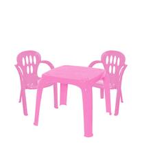 Mesinha Infantil Com 4 Cadeiras Alimentação Atividades Didática P/ Crianças