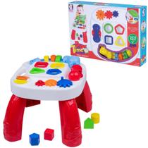 Mesinha Infantil Com Atividades Didáticas Pedagógica Para Bebê Crianças Brinquedos Cotiplás