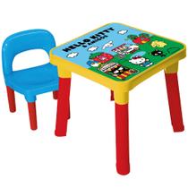 Mesinha Infantil Didática Mesa / Cadeira Criança Hello Kitty