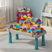 Mesinha Infantil Educativa com Blocos Peças de Montar Mesinha Infantil Educativa com Blocos Peças de Montar