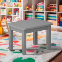 Mesinha Infantil Madeira Maciça 88x67 Cinza Sion Shop Jm