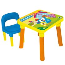 Mesinha Infantil Mesa Cadeirinha Galinha Pintadinha Menina