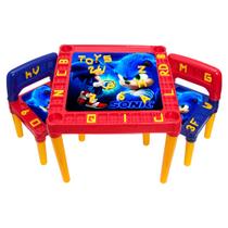 Mesinha Infantil Mesa Educativa Alfabeto Números Sonic
