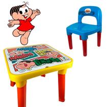 Mesinha Infantil Monica Mesa C/ Cadeira + Boneco Didática