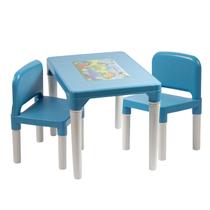 Mesinha infantil para atividades com 2 cadeira Baby Hercules Presente dias das crianças