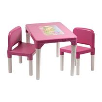 Mesinha infantil para atividades com 2 cadeiras mesa infantil para atividade - Styll baby