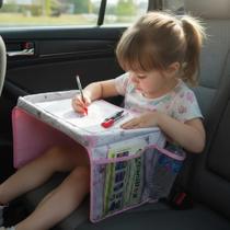 Mesinha Infantil Portátil Para Cadeirinha carro e carrinho de bebe Montessoriano - Rosa