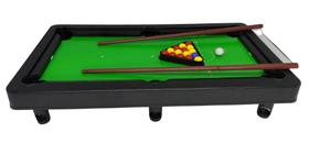 Mesinha Jogo Sinuca 40Cm Infantil Snooker Brilhar 2 Taco Bol