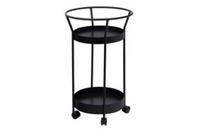 Mesinha Lateral Carrinho Redondo Cali Bar Industrial Decorativo Porta Garrafas Mesinha Lateral Carrinho Redondo Cali Bar Industrial Decorativo Porta Garrafas