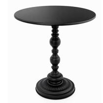 Mesinha Lateral de Apoio Redonda Ferro Mesa Canto Preta Vitino Roma 40cm x 52cm Mesinha Lateral de Apoio Redonda Ferro Mesa Canto Preta Vitino Roma 40cm x 52cm