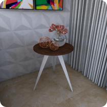 Mesinha Lateral De Canto Para Sala e Quarto Redonda B.M