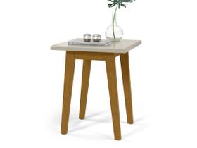 Mesinha Lateral Para Decoração Salas e Ambientes - Off White