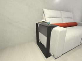 Mesinha Lateral Para Sofá Estilo Industrial 100%MDF, mesa apoio, mesa auxiliar sofá