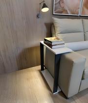 Mesinha Lateral Para Sofá Estilo Industrial 100%MDF, mesa apoio, mesa auxiliar sofá