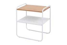 Mesinha Lime Lateral Sala Sofá Cama Decor Branco/Damasco Mesinha Lime Lateral Sala Sofá Cama Decor Branco/Damasco