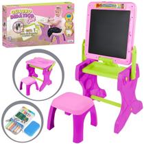 Mesinha Lousa De Desenho 2 Em 1 Com Banquinho Giz Apagador Pedagógico Desenho Lúdico Aprender Brincando Mesinha Lousa De Desenho 2 Em 1 Com Banquinho Giz Apagador Pedagógico Desenho Lúdico Aprender Brincando