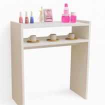 Mesinha Manicure P/ Salão Esmalte Estufa Unha Gel Prateleira Cor Branco Mesinha Manicure P/ Salão Esmalte Estufa Unha Gel Prateleira Cor Branco