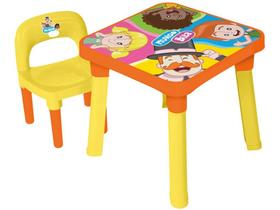 Mesinha Mesa Atividade Infantil Desmontável Didatica com Cadeira Mundo Bita