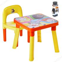 Mesinha Mesa Atividade Infantil Desmontável Didatica com Cadeira Mundo Bita