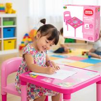 Mesinha Mesa Infantil Cadeira Menina Unicornio Rosa Oferta Mesinha Mesa Infantil Cadeira Menina Unicornio Rosa Oferta