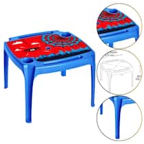 Mesinha Mesa Infantil Com Porta Copos Homem Aranha Cor Azul Mesinha Mesa Infantil Com Porta Copos Homem Aranha Cor Azul