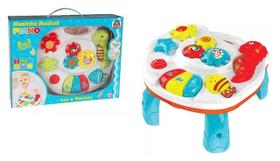 Mesinha Musical Infantil Piano Mar Luz E Som 2 Em 1- Braskit