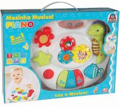 Mesinha Musical Piano Braskit Infantil Educativa Luz Som