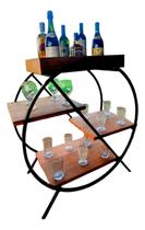 Mesinha para churrasco Bar Aparador Buffet Artesanal em Ferro e Madeira Mesinha para churrasco Bar Aparador Buffet Artesanal em Ferro e Madeira