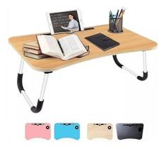Mesinha Portátil P/ Notebook Dobrável De Cama Com Porta Copo