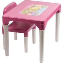 Mesinha Princesas C/CADEIRA Rosa