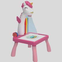 Mesinha Projetor Desenho Infantil Unicórnio Mesinha Projetor Desenho Infantil Unicórnio