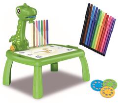Mesinha Projetora Infantil Dinossauro Interativa Desenhar Colorir - Zoop Toys