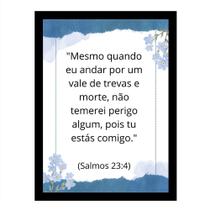 "Mesmo quando eu andar por um vale de trevas."Quadro "Mesmo quando eu andar por um vale de trevas."Quadro